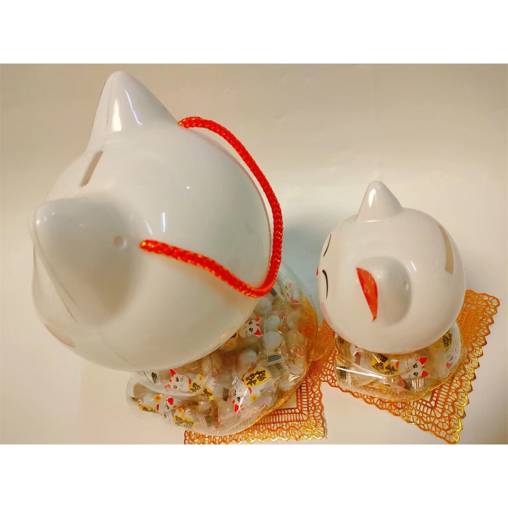 Kẹo mèo thần tài - (Hàng tết - Bỏ ống - Hút tiền tài và may mắn)