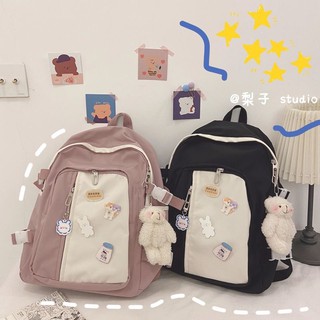 B25- SẴN BALO NỮ PHỐI MÀU ULZZANG