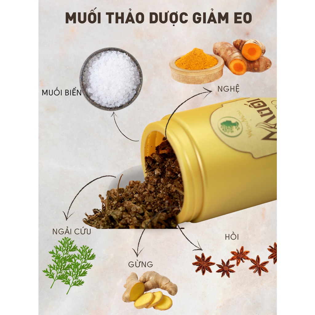 Muối quấn bụng WonMom 1kg dùng cho mẹ sau sinh dưới 3 tháng