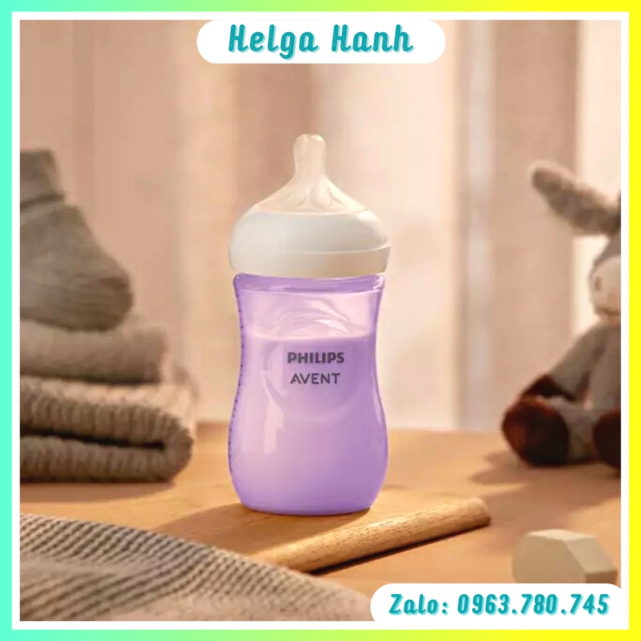 Bình sữa 260ml Philips Avent Natural-HÀNG NỘI ĐỊA MỸ-CAM KẾT CHÍNH HÃNG