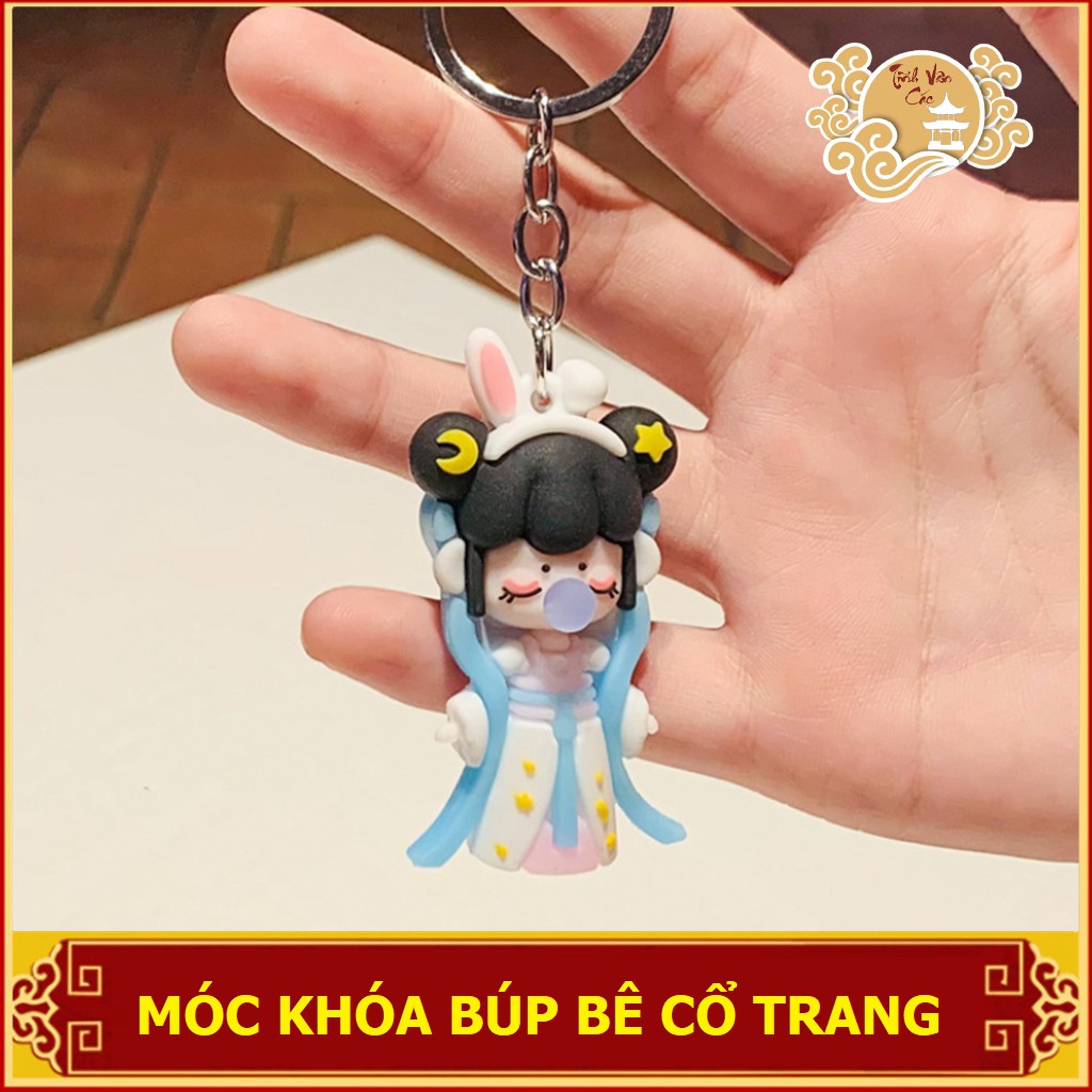 Móc chìa khóa búp bê Thỏ Ngọc cổ trang Tĩnh Vân Các