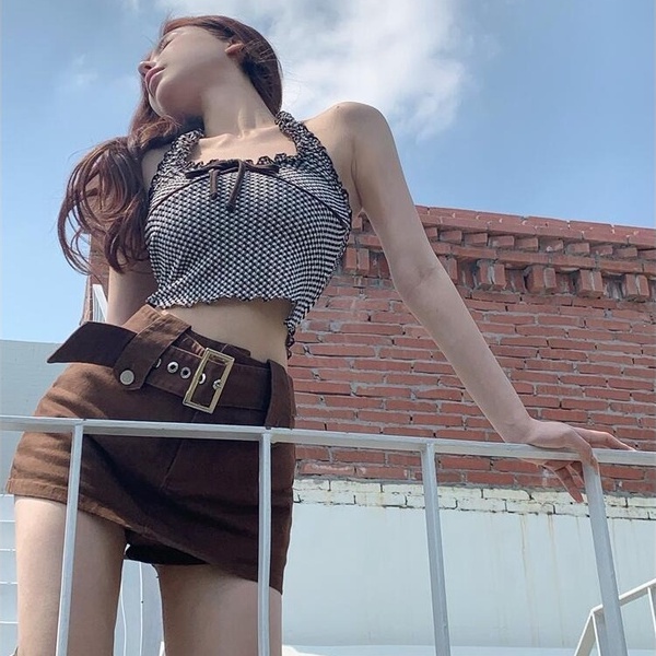 Áo Hai Dây Cổ Yếm / Nơ Gợi Cảm Cho Nữ