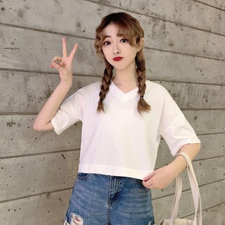 Áo croptop hở lưng V cho người béo mập - ABEO071
