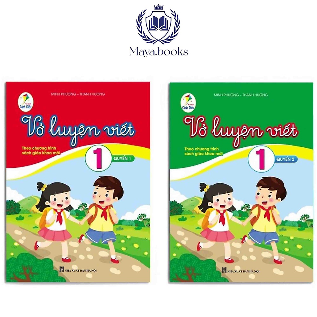 Vở tập viết cho bé - Bộ 2 quyển vở luyện viết lớp 1 theo chương trình sách giáo khoa mới cánh diều