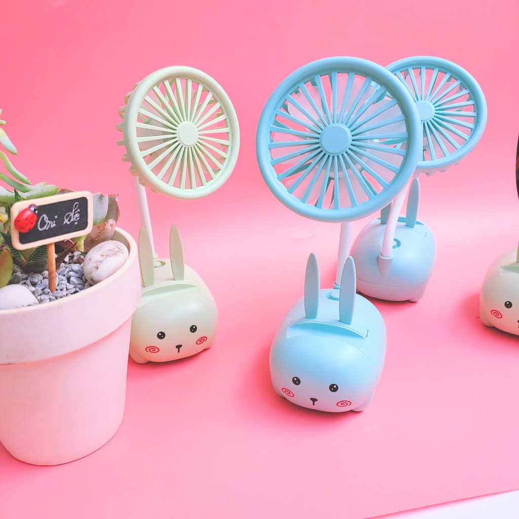 Quạt mini để bàn hình mèo siêu dễ thương - có kèm giá đỡ điện thoại #5