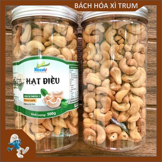 Hạt điều đã tách vỏ, đã sấy, ăn liền, không tẩm ướp, không chất bảo quản - Hộp 500gram