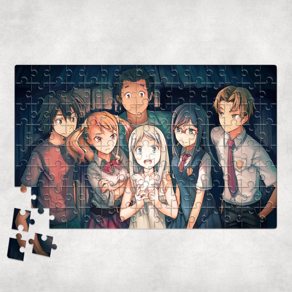 Tranh ghép hình A4, A5 Anime, xếp hình ANOHANA - Mẫu 1