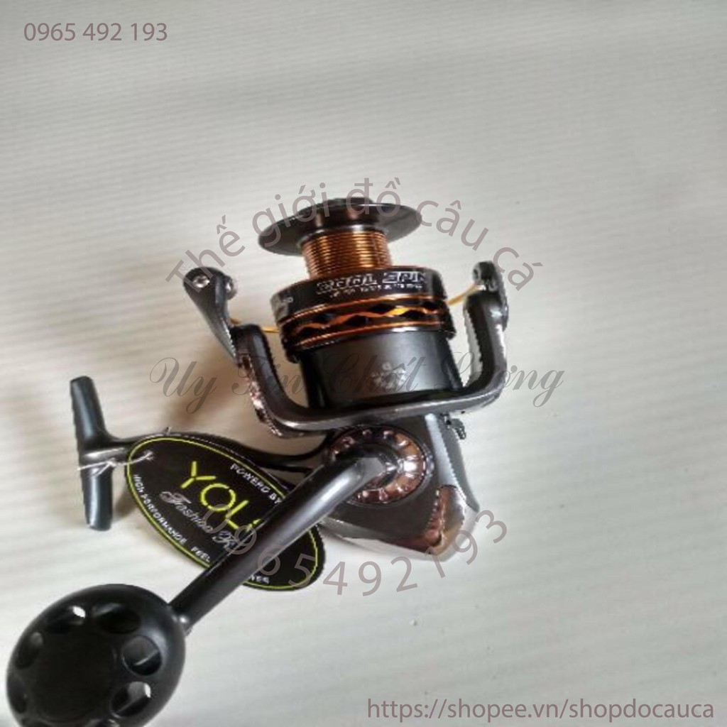 Combo bộ cần câu shimano 2 khúc đặc, máy câu yolo CS 6000 kèm phụ kiện ( rẻ vô địch )