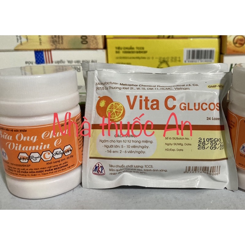 Kẹo ngậm Vita C Glucose