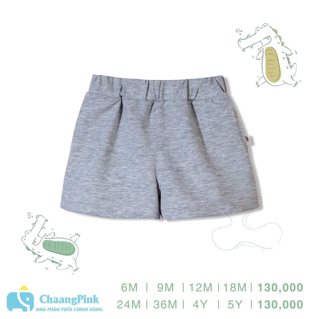 Quần short Lake ghi sáng, quần áo trẻ em, phụ kiện, đồ sơ sinh hãng Chaang chất liệu cotton an toàn cho bé