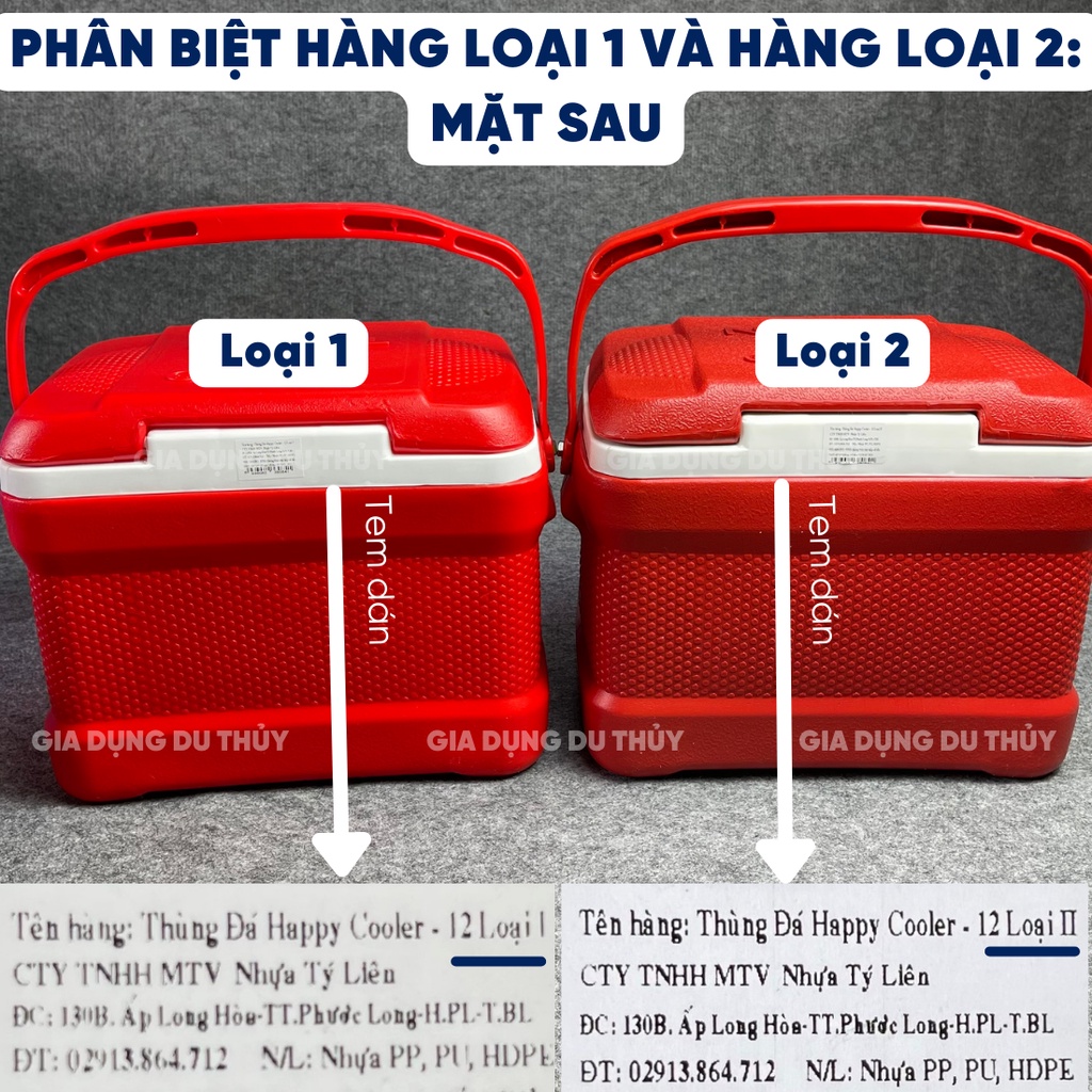 Thùng Đá Vuông Giữ Lạnh 36 Giờ Dung Tích 24L Happy Cooler Có Quai Xách, Dày Dặn Không Chứa BPA An Toàn Cho Sức Khỏe