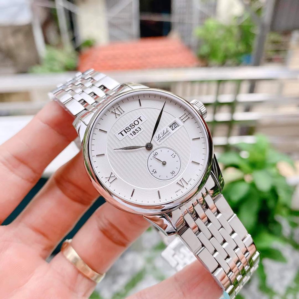 Đồng hồ Nam Tissot 1853 Le Locle Automatic T006.428.11.038.01 Mặt trắng,Lịch ngày-Máy cơ-Dây kim loại cao cấp-Size 39mm