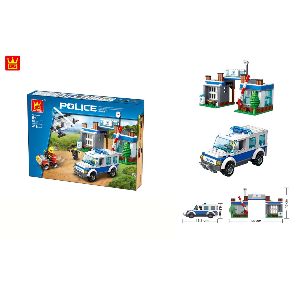 Lego Ghép Hình Sở Cảnh Sát Rừng 52016