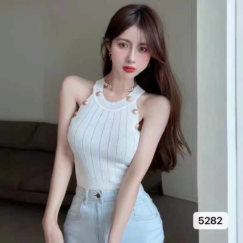 ÁO LEN CỔ YẾM CÚC MS11882