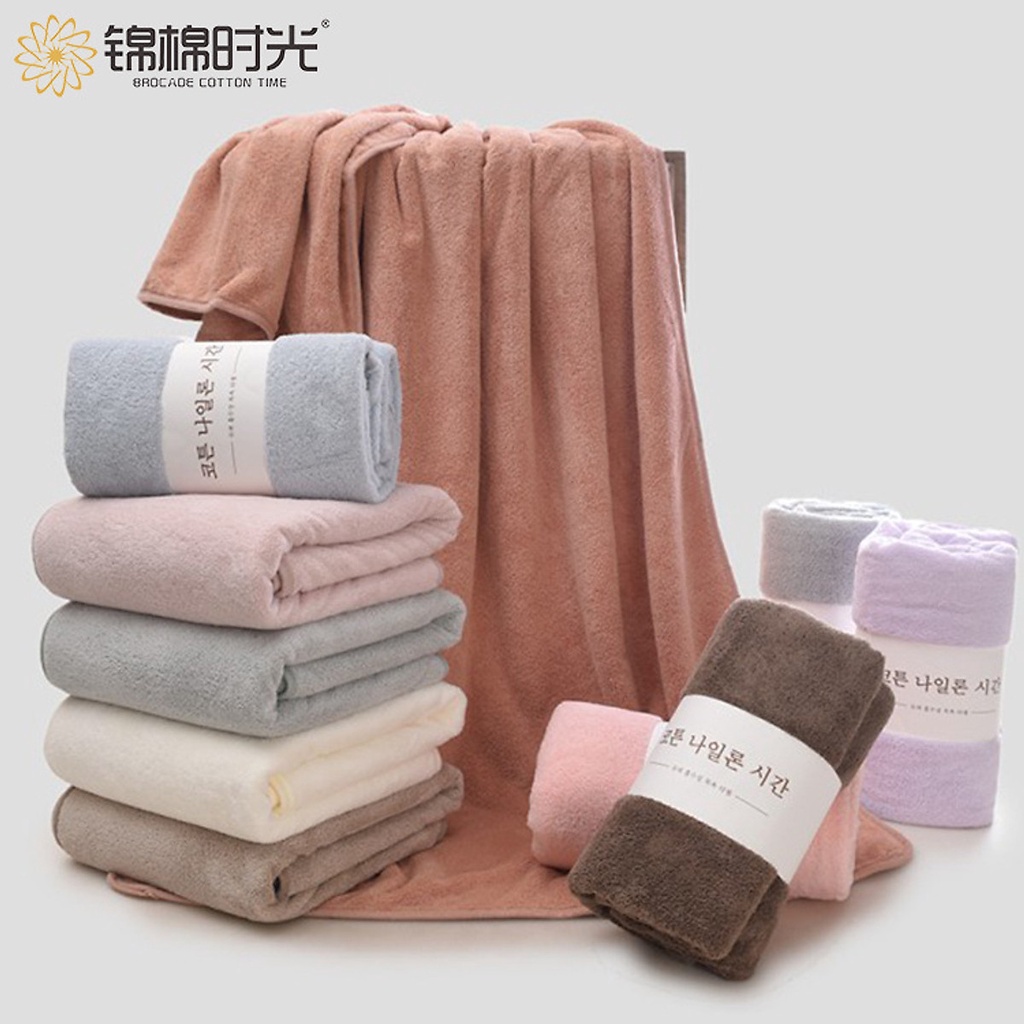 [Mã LIFE2403ALL giảm 10% đơn 50K] khăn mặt màu trơn , khăn lau mặt Hàn Quốc lông cừu sợi cotton siêu mềm