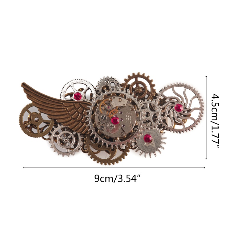 Kẹp Tóc Hình Bánh Răng Hóa Trang Halloween