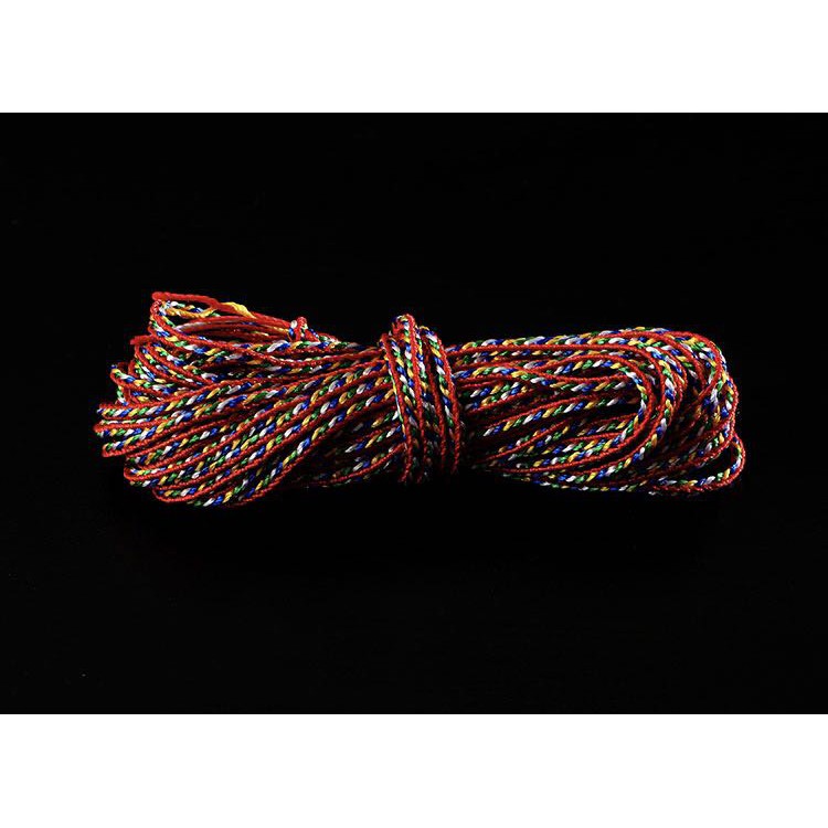 Chỉ ngũ sắc viền đỏ (cuộn 90m)