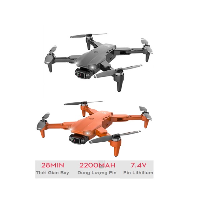 Máy Bay Flycam 4K L900 PRO GPS (Tặng Kèm Ba Lô) Camera Có Thể Điều Chỉnh 90 Độ, Động Cơ Không Chổi Than Gimbal 2 Trục