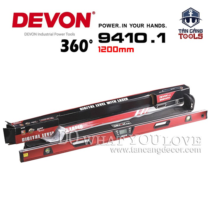 Thước Nivo Đo Cân Bằng Điện Tử 120 cm DEVON 9410.1