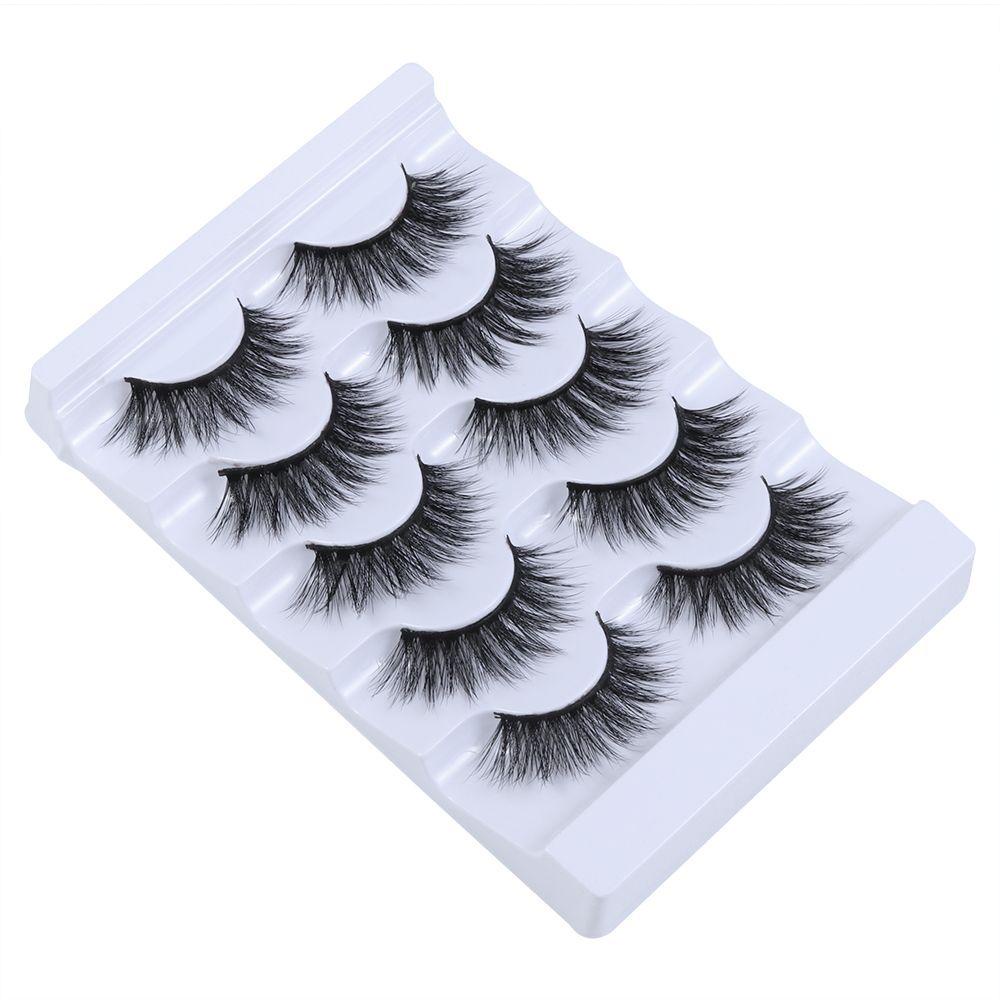 Set 5 Cặp Lông Mi Giả SKONHED 1 SKONHED 3D Dài Tự Nhiên Không Để Lại Vệ Sinh