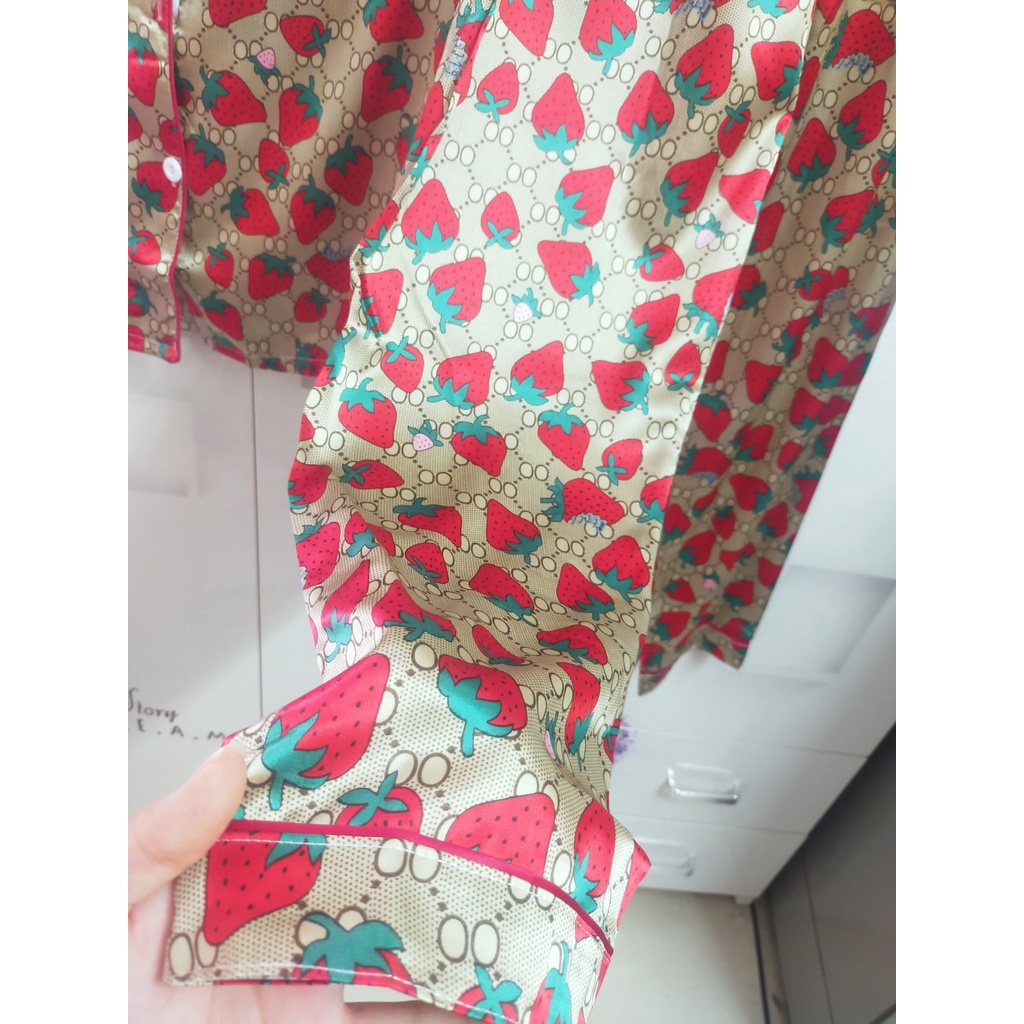 Bộ pyjama lụa [TAY DÀI - QUẦN DÀI] hàng thiết kế có size kèm video ảnh thật | BigBuy360 - bigbuy360.vn