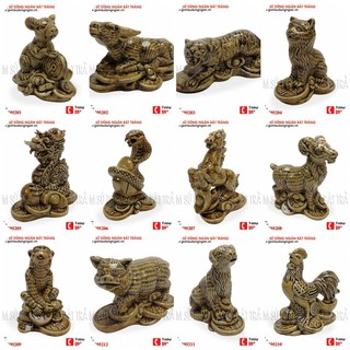 Tượng 12 con giáp gốm sứ Bát Tràng size nhỏ