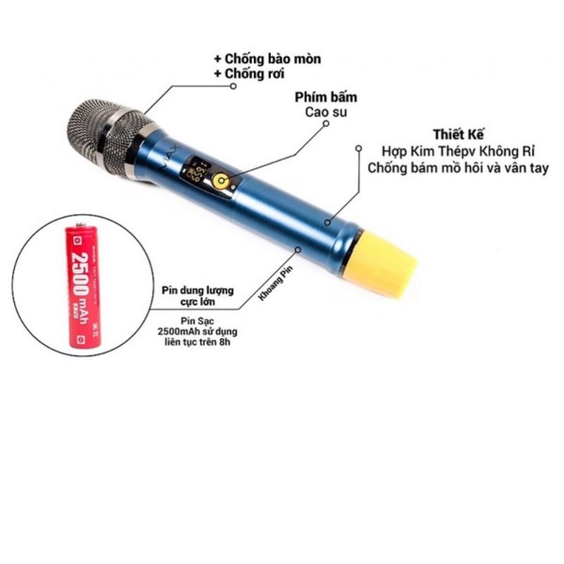 Micro kim loại không dây cao cấp Max 56