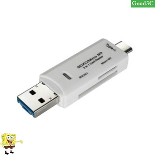 【Good】 OTG Type-C Card Reader USB 3.0 USB A Micro USB Combo to TF SD Card Reader