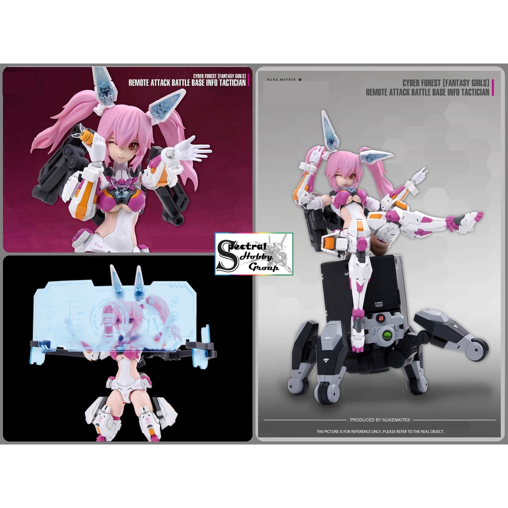 Mô hình lắp ráp Nukematrix CF02 Lirly Bell Cyber Forest Remote attack Battle Base Info Fantasy Girl PA