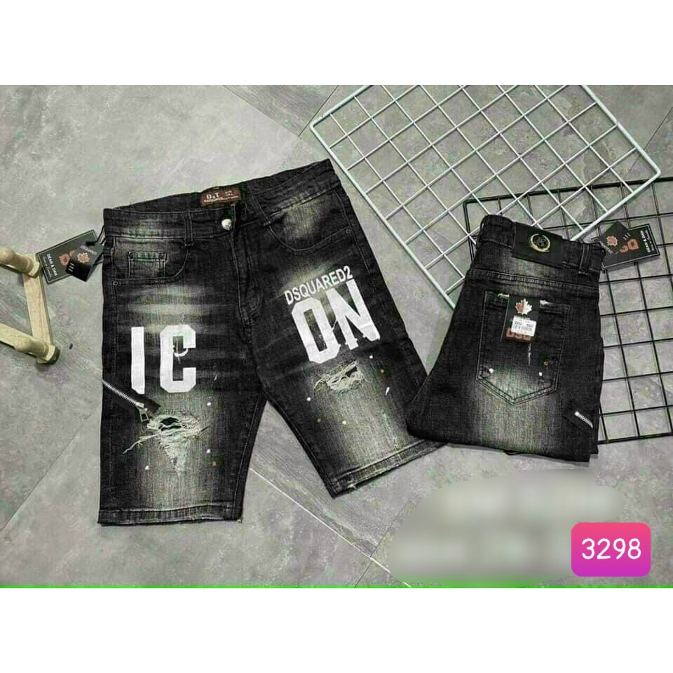 Quần Short Jean Đùi Rin Nam Xanh Trơn Không Rách Co Giãn 4 chiều M283