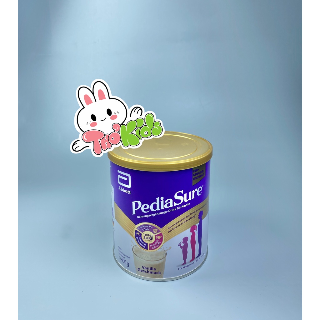 Sữa bột Pediasure hương vani hộp 400g và 850g - Hàng nội địa Đức