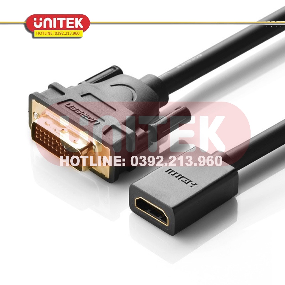 Cáp chuyển đổi DVI 24+1 Sang HDMI cái Ugreen 20118