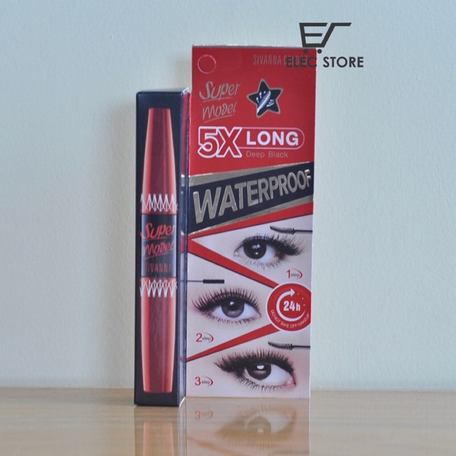 MASCARA NỐI MI HAI ĐẦU SUPER MODEL 5X THÁI LAN