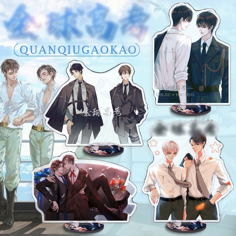 (nhiều mẫu) Mô hình standee Toàn cầu cao khảo mica acrylic anime chibi tượng trưng bày