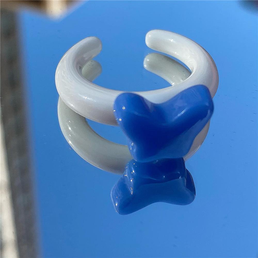 Nhẫn Hở Hình Bướm Phong Cách Retro Cá Tính Cho Nữ