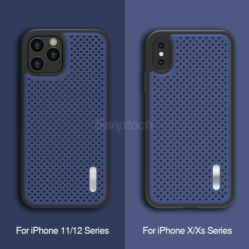 Ốp Điện Thoại Tản Nhiệt Chống Sốc Cho iPhone 11 / 12 Pro Max X Xs Max XR