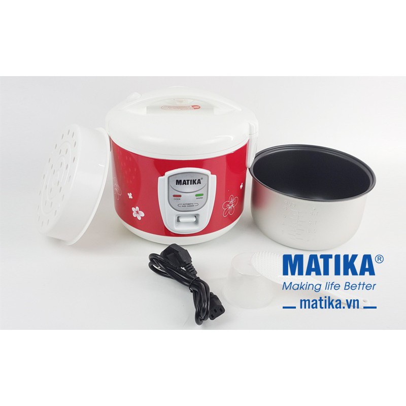 NỒI CƠM ĐIỆN NẮP GÀI MATIKA MTK- RC1212 1.5 LÍT