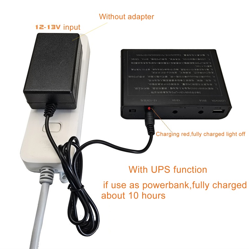 Hộp sạc dự phòng 12V 9V 5V 18650 cho camera