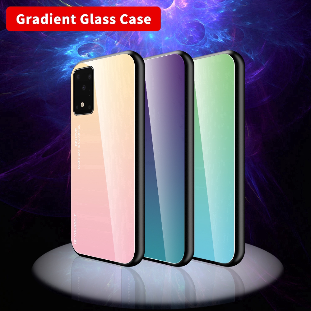 Ốp điện thoại silicone TPU màu gradient cho Samsung Galaxy A71 A51 S11 Plus S11E A90 5G M30S