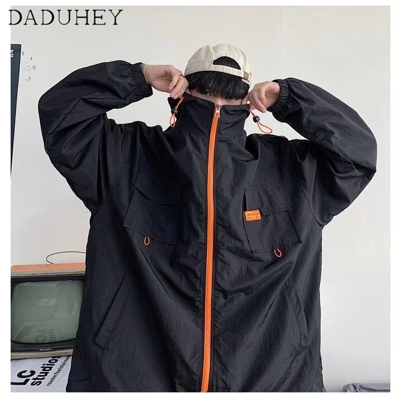 DaDuHey Summer 2022 New Men's Coat Sun Protection Clothing Fashion Brand Loose Ultrathin Breathable Jacket Sun-Protective Clothing