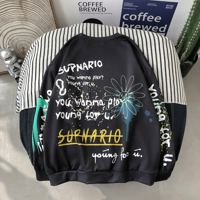 Áo Sweater Tay Dài In Họa Tiết Cá Tính Sành Điệu Cao Cấp | BigBuy360 - bigbuy360.vn