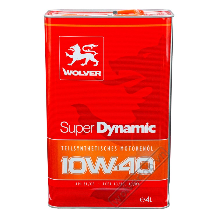 Wolver Super Dynamic 10W-40 4L_Nhớt động cơ ô Tô cao cấp nhập  Đức