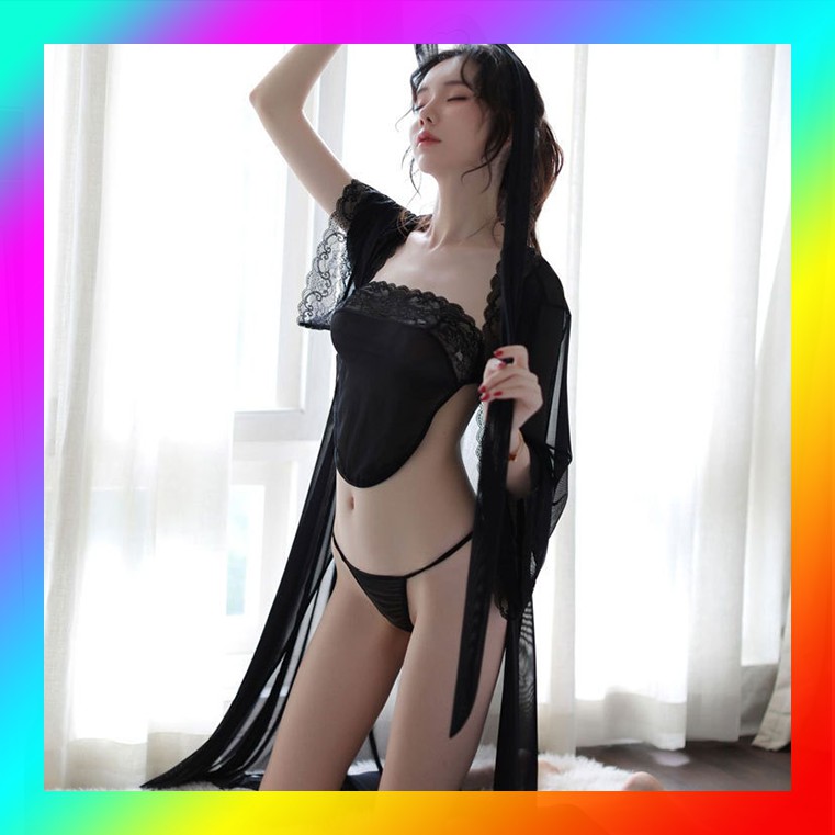 Bộ áo choàng ngủ sexy kèm nội y DN556 | BigBuy360 - bigbuy360.vn