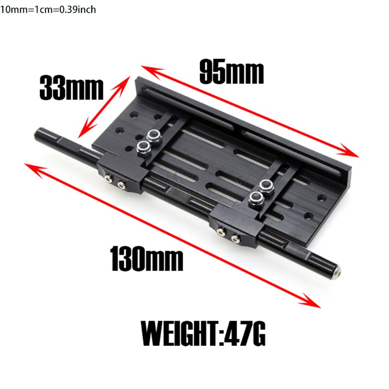 Bàn đạp kim loại màu đen chống trầy xước thông dụng cho TRX4 SCX10 D90 Sturdy