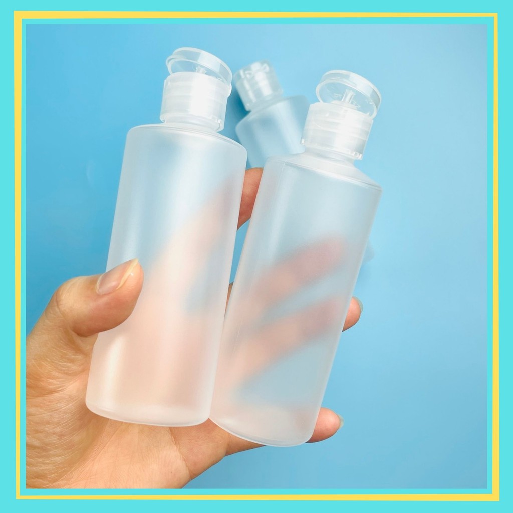 Chai nhựa nắp bậc dung tích 60ml, 120ml - đựng gel nước rửa tay, dầu dừa, chiết rót mỹ phẩm