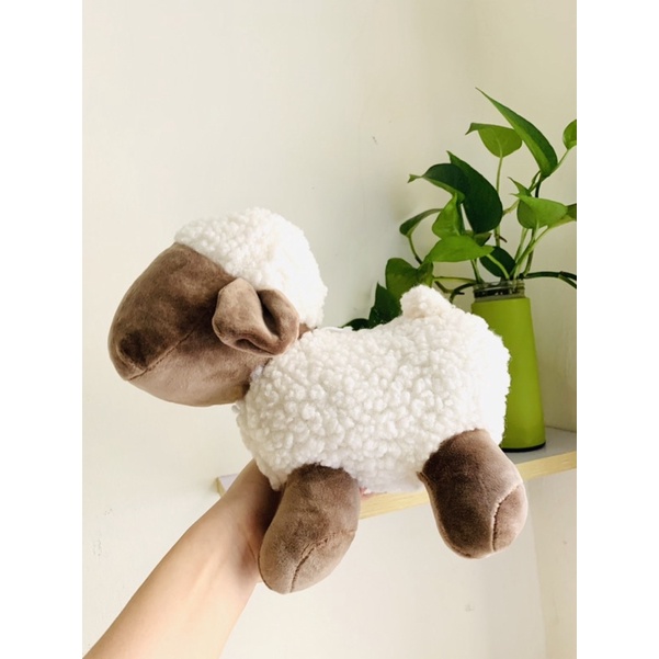 GẤU BÔNG CỪU MẶT NÂU 100% ảnh thật size 25cm Mềm mịn cho bé ôm