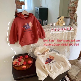 Aó nỉ Hoodie mũ cho bé gái