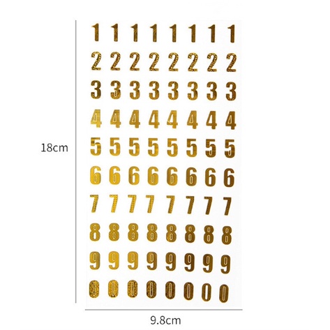 Decal trang trí tường - Bảng chữ cái và số lấp lánh