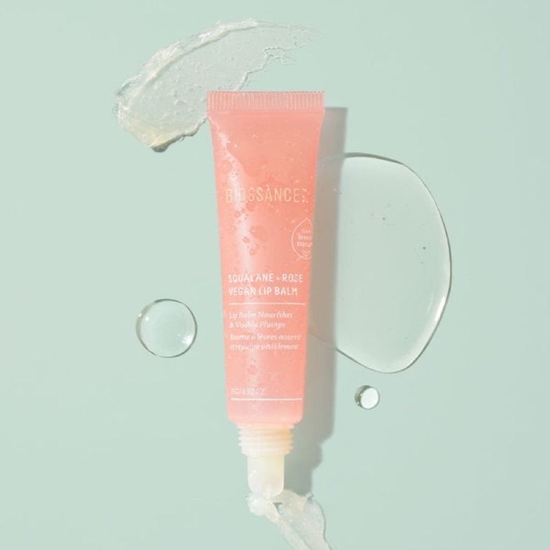 Son dưỡng môi cao cấp Biossance Squalane + Rose Vegan Lip Balm