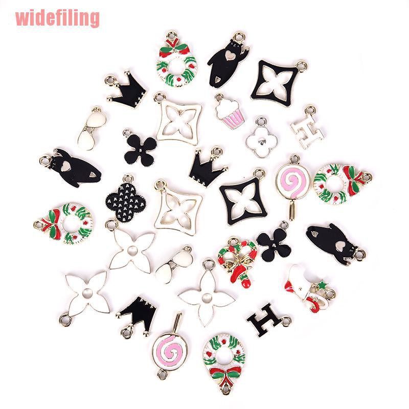 Bộ 30 Mặt Dây Chuyền Tráng Men Nhiều Kiểu Dáng